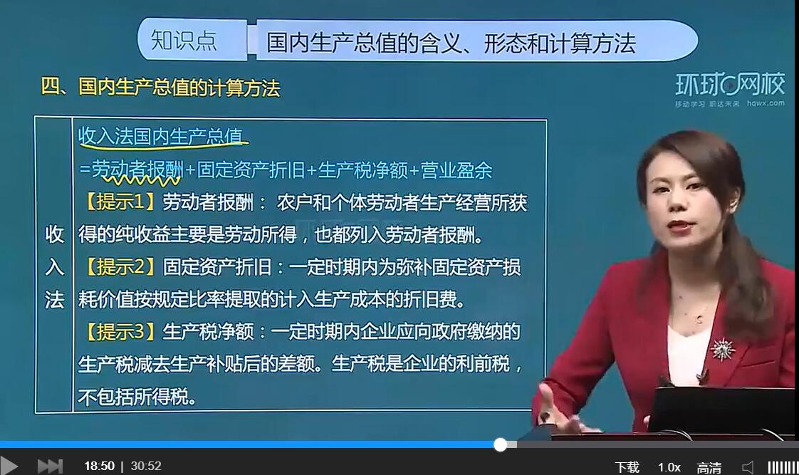 环球网校中级经济师视频