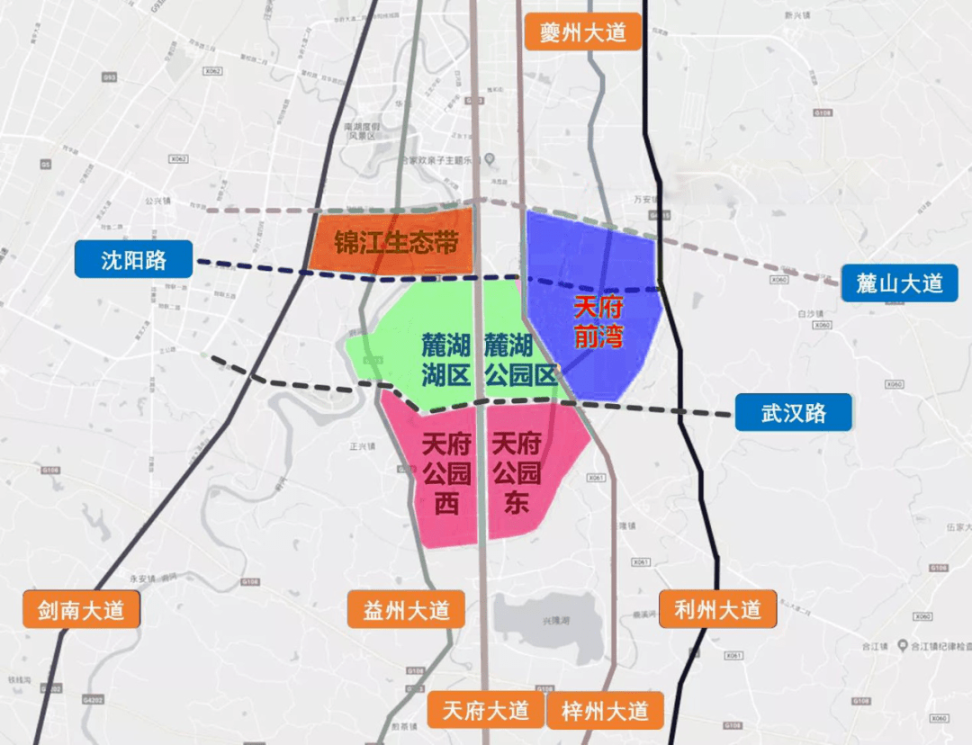 天府新区和高新区分界图_成都天府新区规划_天府新区总体规划图