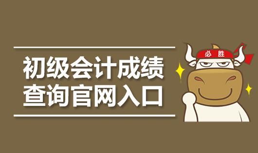 初级会计职称成绩查询入口图1