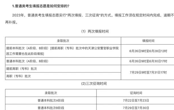 志愿填报征集志愿时间_征集志愿填报时间是什么时候_志愿征集填报时间什么意思